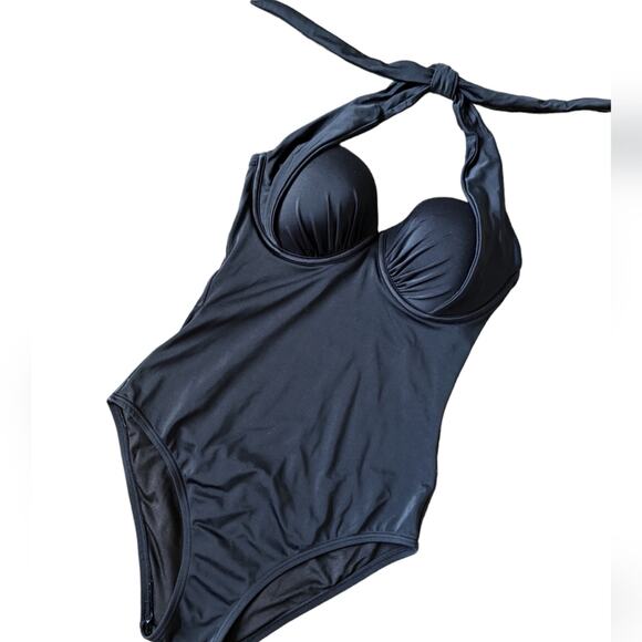 Victoria's Secret Black One Piece Swimsuit 6C - Picture 3 of 6